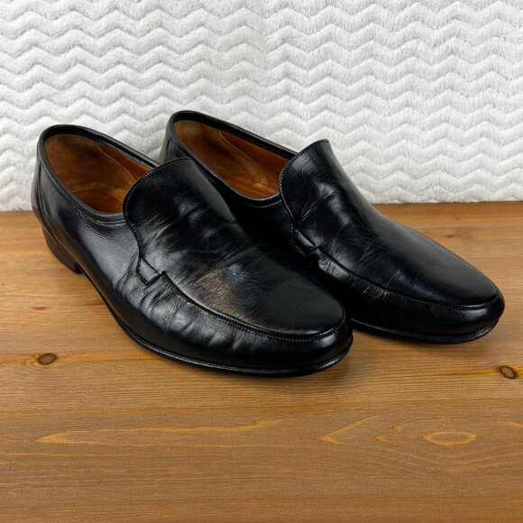 Allen Edmonds Mens Leather Loafers Lugano Wide Dress Made Italy 10.5 EE 49910 - Picture 15 of 15